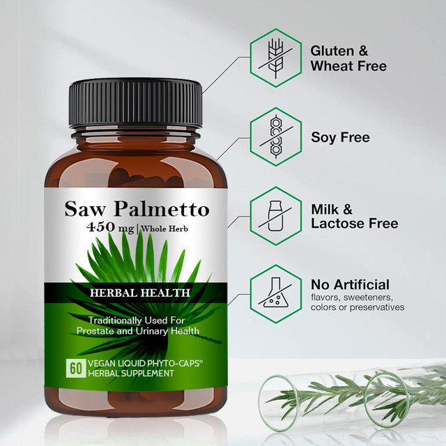 ODM/OEM Herbal Health Supplement Saw Palmetto Support For Prostate And Urinary Health